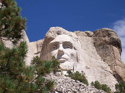 Abraham Lincoln, Mount rushmore, nationales Denkmal, Skulptur, Wahrzeichen, Erbe