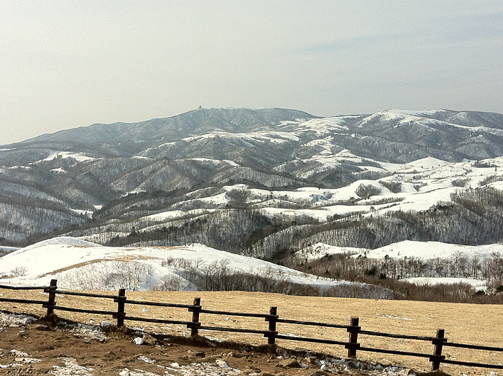 Samyang ranch, Gangwon-do, hó, téli