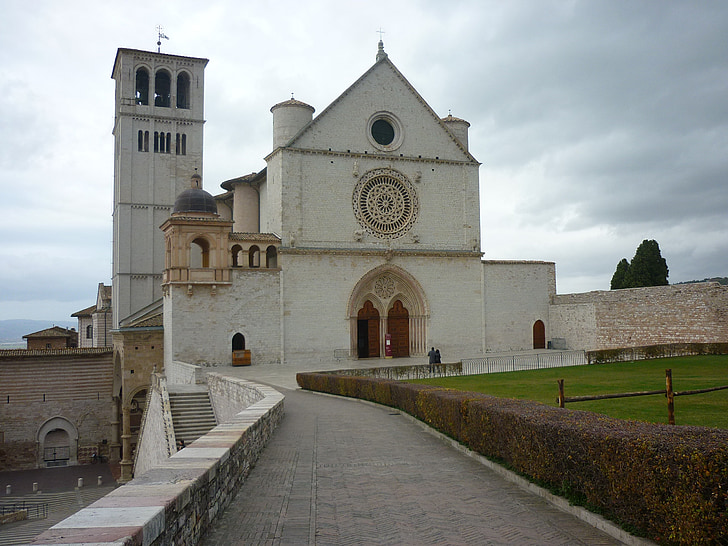 Assisi, Umbria régió, bazilika, St Assisi Szent Ferenc