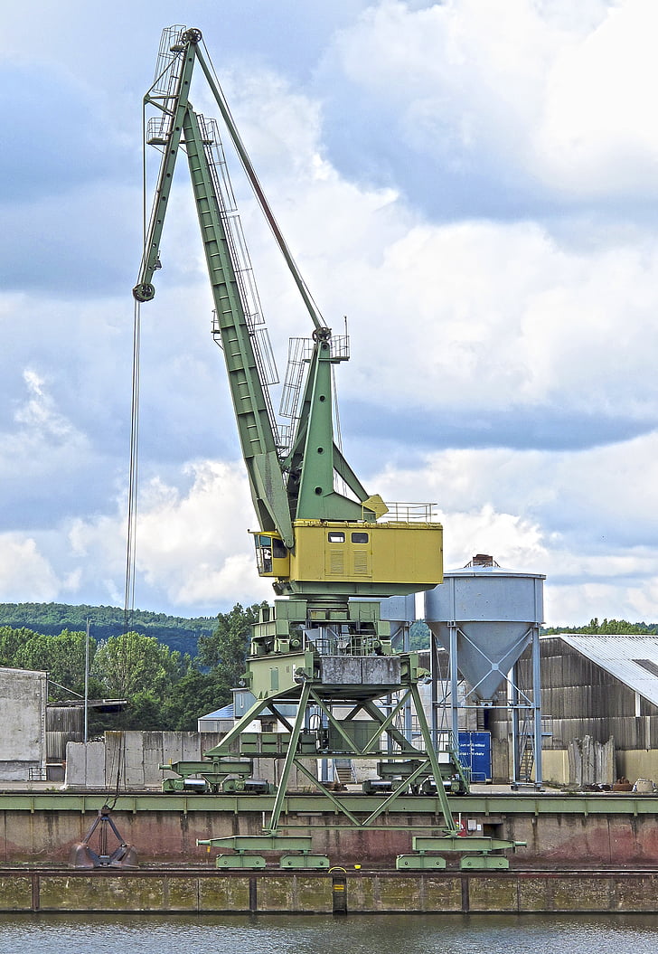 Crane, Port, Bamberg, Pelabuhan crane, amplop, beban crane, loading crane