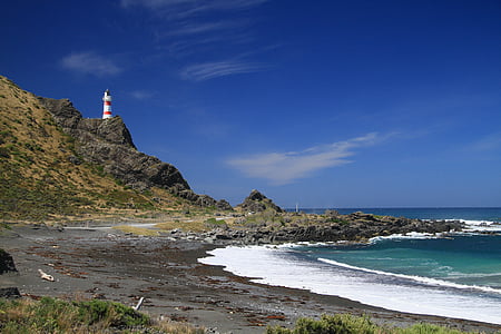 Cape palliser lighthouse, Lighthouse, New Zealand, Wellington, lys, Beacon, sikkerhed til søs