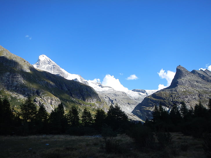 bijeli zub, planine, Wallis, Švicarska, priroda, Alpe, krajolik