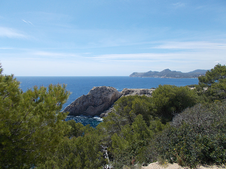 Mallorca, Sea, Viimati, vee, sinine, rannikul, Baleaari saared