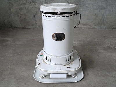 kerosene heater, heater, portable, space heater, white, equipment, appliance