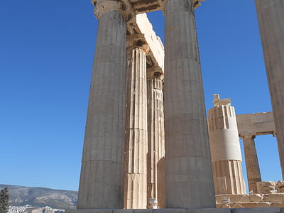 Grecia, Templo de, cielo azul