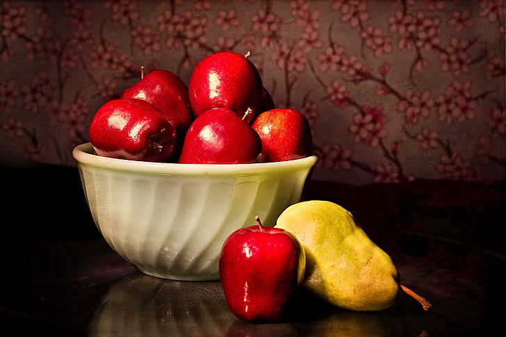 jablká, jedlo, plodná, fruitiful, ovocná, zdravé, Snack