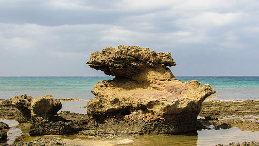 塞浦路斯, kapparis, 岩石, 海岸, 地质, 海岸线, 海边