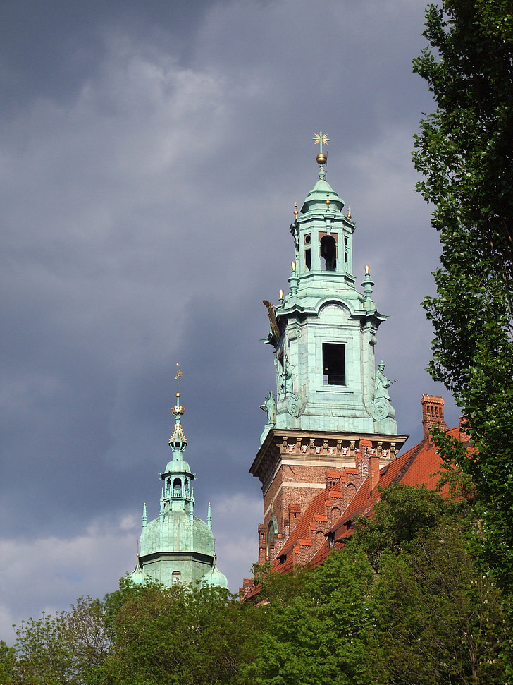 Kraków, Wawel, gamle, Polen, Castle, monument, arkitektur