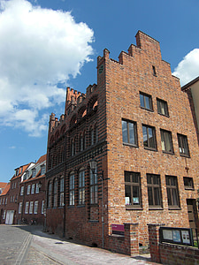 Wismar, lega anseatica, città di Hanseatic, Mar Baltico, architettura, centro città, centro storico