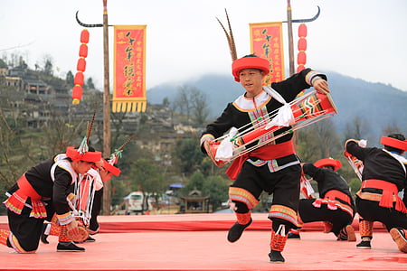 dancers, yao, character, full length, day, outdoors, people