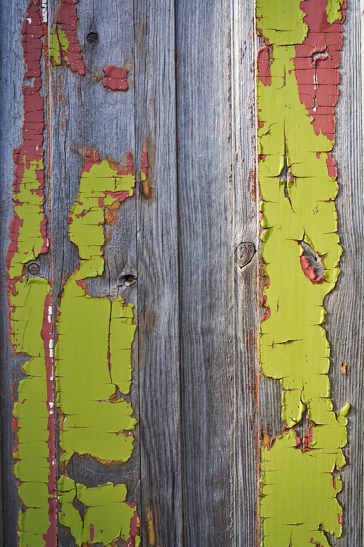 vecchio, vernice, peeling, legno, in legno, porta, trama