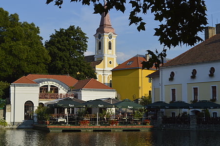 Tapolca, Mill pond, Hotel gabriella, Nhà thờ, kiến trúc, địa điểm nổi tiếng, thị xã