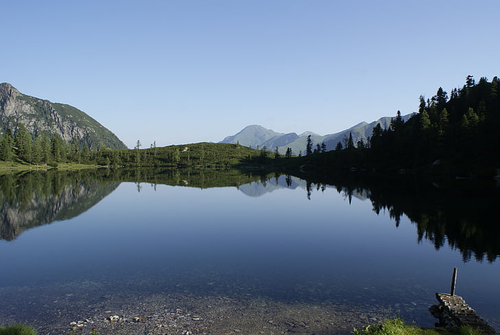 Lago de Reed, Gastein, Badgastein, Salzburg, bergsee, caminhadas, Lago alpino