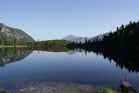 Reed jezero, Gastein, Badgastein, Salzburg, Bergsee, pěší turistika, alpské jezero