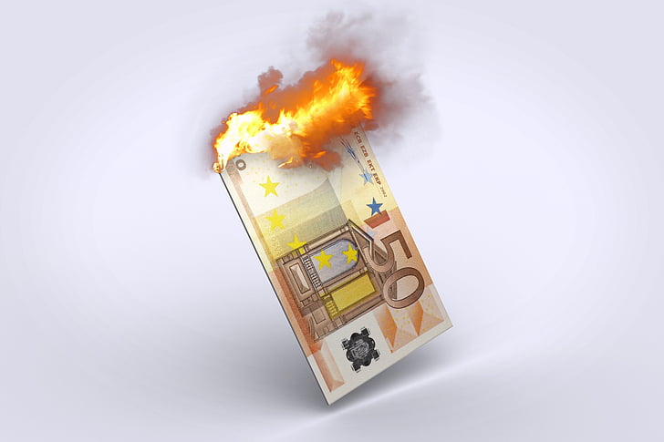 Euro, uang, inflasi, mata uang, keuangan, tunai, keuangan