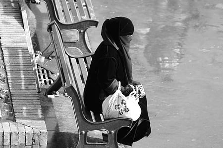 nő, iszlám, marakech, arab, Marokkó