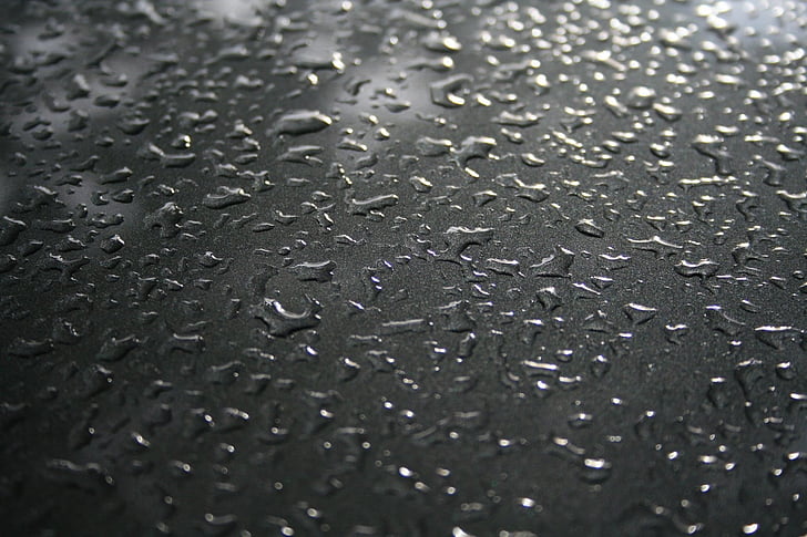 kapi, BMW, auto, kiša, pad, kapljica kiše, mokro