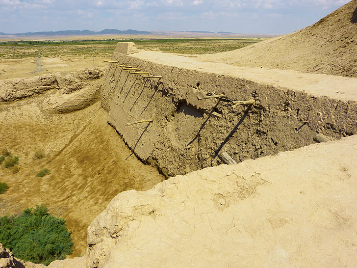 Tamanna kala, fæstning, gamle, ørken, Bukhara, Usbekistan