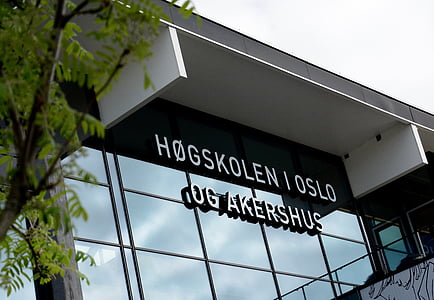 Norvège, hioa, réflexion, sous-sol, Oslo et akershus Collège universitaire des sciences appliquées