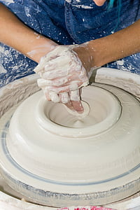Artisan, ceramiki, ręcznie robione, Warsztat, gliny, kreatywność, ceramiczne