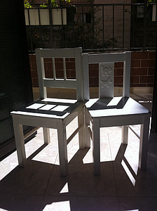 столове, сянка, мебели, дървени, дървен материал, здрав, седя