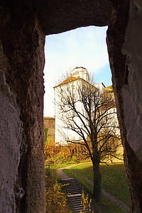 Passau, slott, Veste oberhaus, arkitektur, fästning, byggnad, Donau