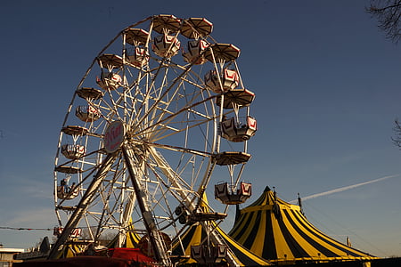 panoramsko kolo Wiener Riesenrad, vrveža, leto trg, folk festival, pošteno, vrtiljak, užitek