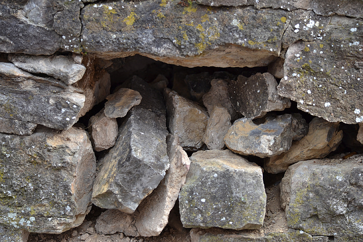 камені, Стіна, Кам'яна стіна, Структура, Природні кам'яною стіною