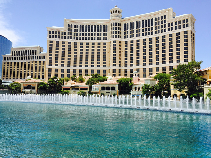 Hotel, Bellagio, suihkulähde, Las Vegasissa