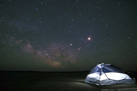 Camping, tähdistö, Cosmos, tumma, etsintä, Galaxy, yö