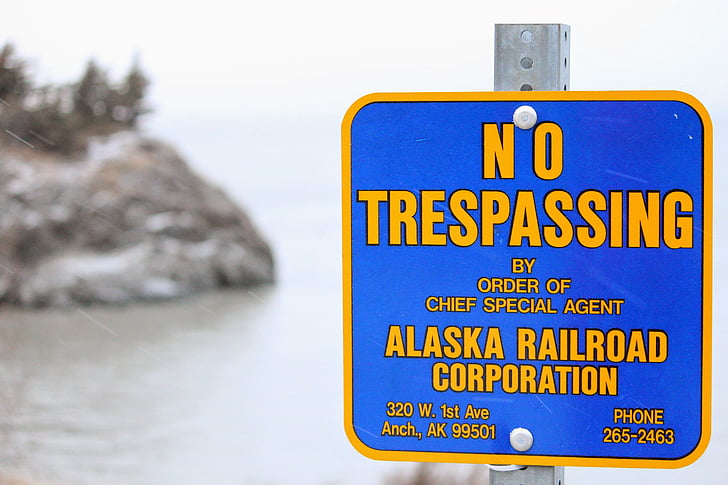 zīme, ziņojums, brīdinājums, Alaska