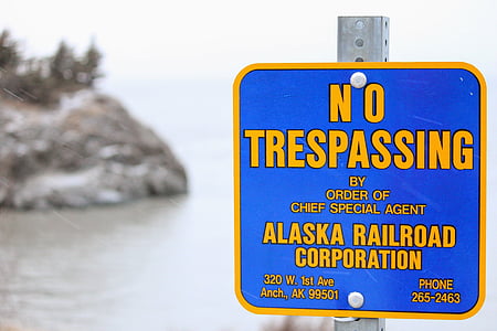 znak, sporočilo, Opozorilo, Alaska