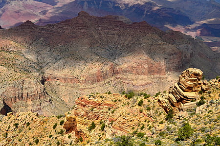 Canyon, ørken, landskab, bjerge, natur, udendørs, Rocky mountains