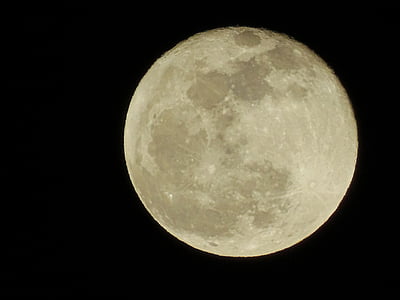 Luna, céu, à noite, lua cheia, FLARE, universo