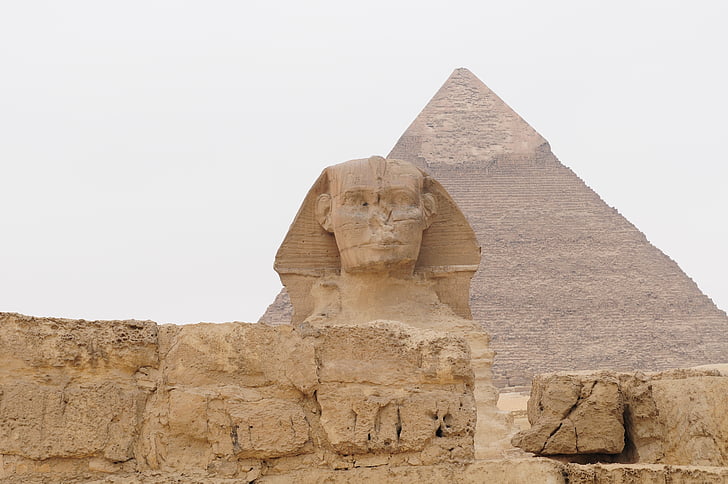Égypte, Sphinx, Pyramid, vieux, histoire, égyptienne, Le Caire