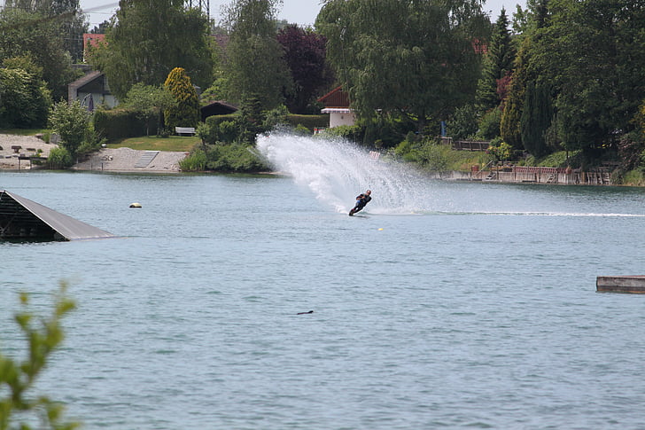 eau, sport, sports nautiques, Wakeboard, Loisirs, mer, action