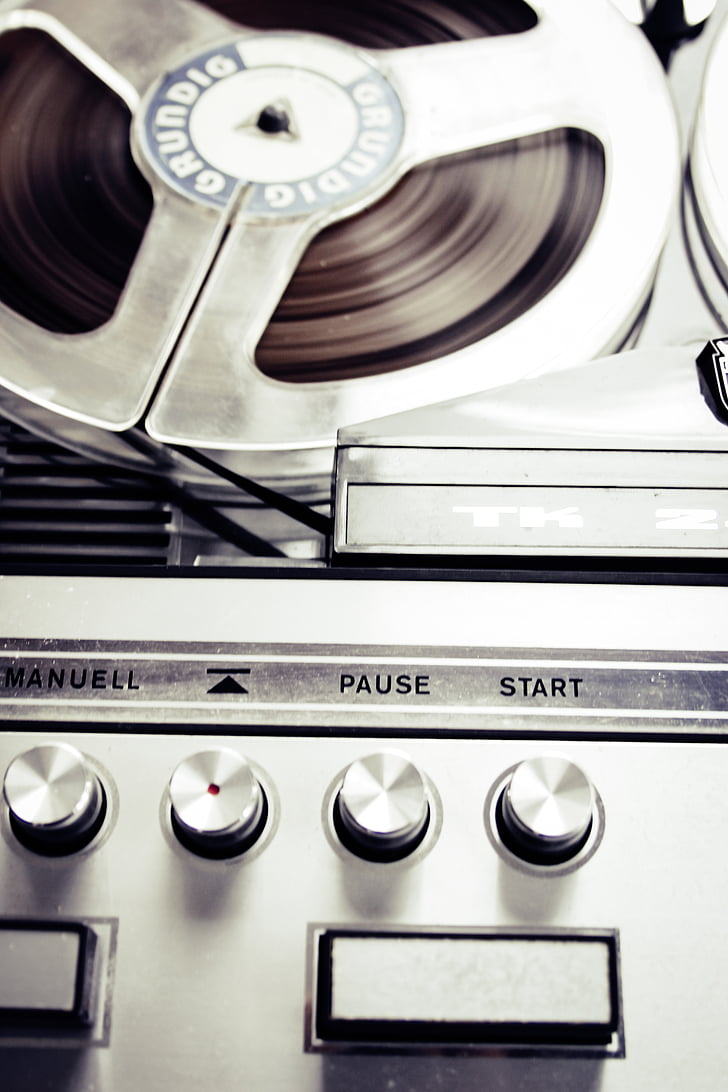 gamla, skivspelare, Recorder, retro, ljud, Vintage, teknik