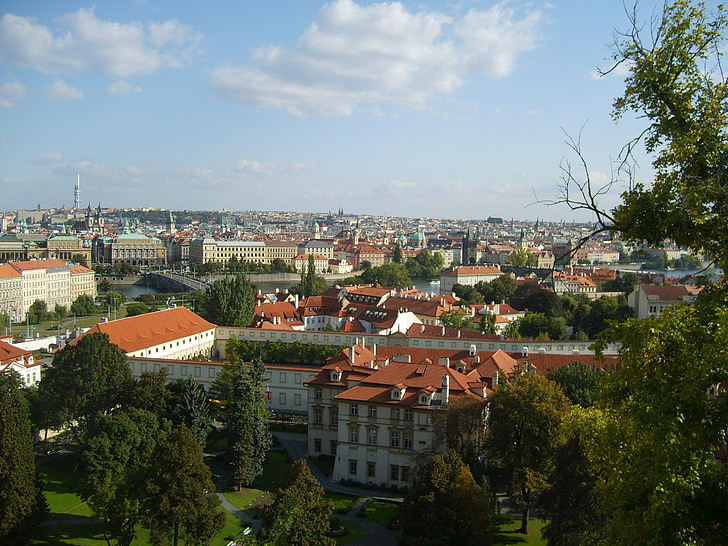 Praga, turó del castell, panoràmica