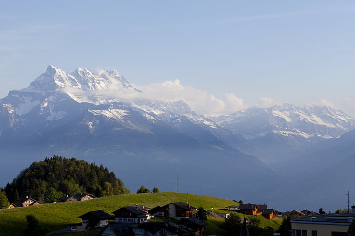 Schweiz, landskap, schweiziska, Mountain, Europa, resor, naturen