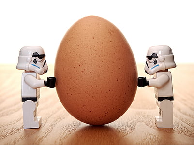 Штурмовик, яйцо, LEGO, Шторм, кавалерист, баланс, сотрудничество