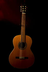 chitarra, musica, chitarra spagnola, strumento, suonare la chitarra