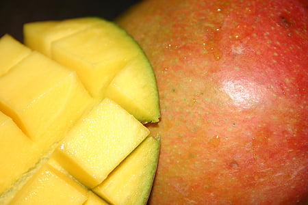 mango, fruit, eat, food, nutrition, feed, frisch
