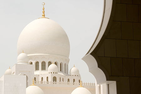 mešita, Abú Zabí, biela, arabčina, Emiráty, u e, Sheikh zayid mešity
