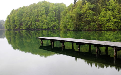 湖, 水域, web, 心情, 仍, 沉默, 休息