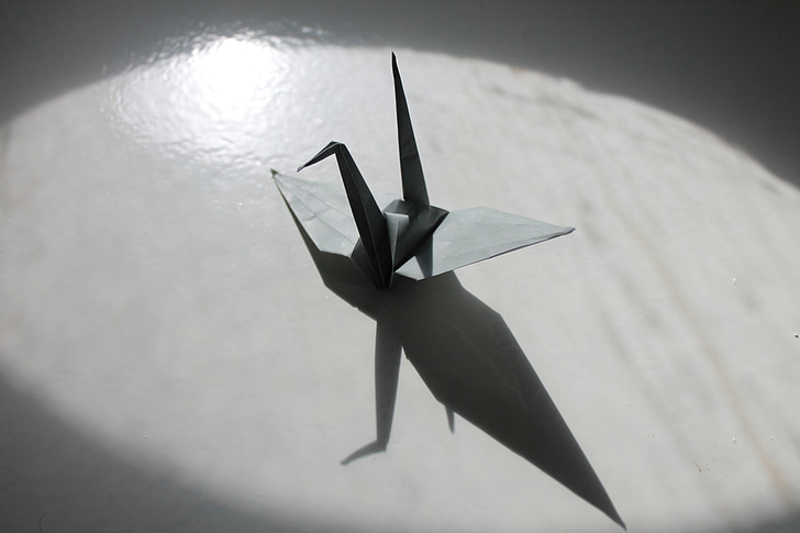 papir crane, kran, origami