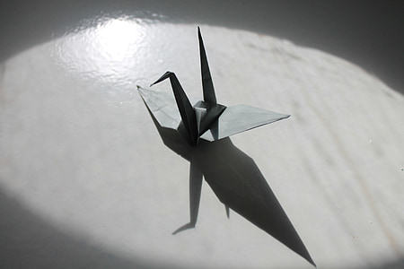 paper crane, crane, origami