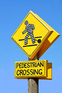 señal de cruce de peatones, al aire libre, símbolo, ADVERTENCIA, seguridad, carretera, signo de