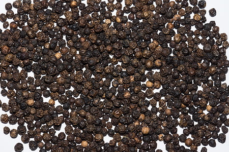 pepper, spices, peppercorns, cook, ingredients, spice, isolated