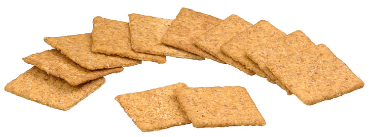 food, eat, diet, wheat, thins, crackers, white background