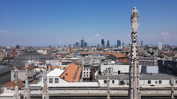 Milano, Duomo, maastik